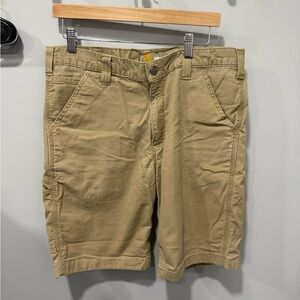 Mens carhartt khaki shorts size 34